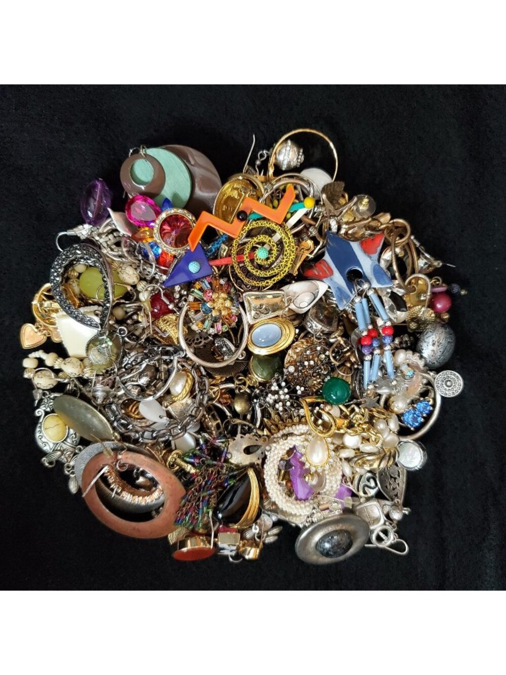 Single Earring Lot Crafts Harvest Vintage Modern 1 lb 10 oz